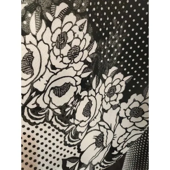 SOLD SOLD SOLD!! Lilypad Black and White Polka Dot Cardigan in a size 2X - Picture 3 of 6